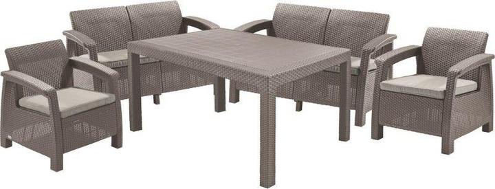 Produktbild Allibert Garden furniture set CORFU II FIESTA - cappuccino (79 cm)