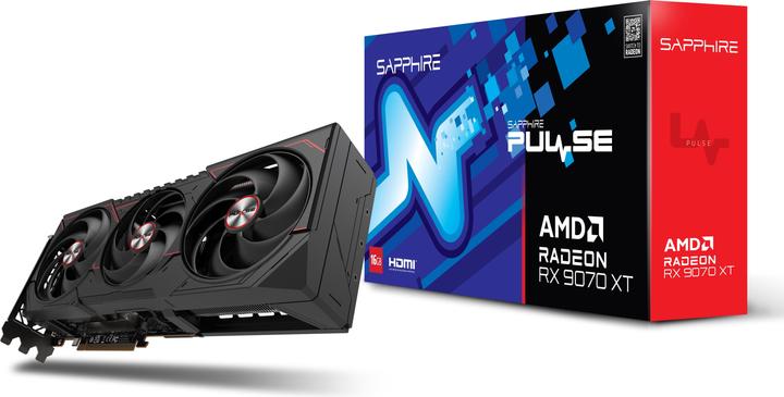 Actual product image Sapphire Pulse Radeon RX 9070 XT Gaming (16 GB)