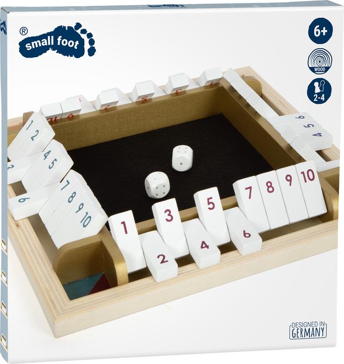 Produktbild small foot Würfelspiel Shut the Box „Gold Edition” (Deutsch)