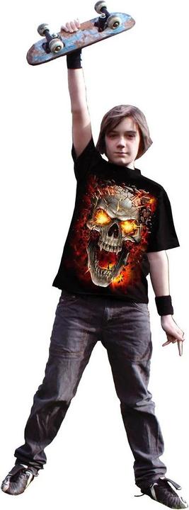 Immagine prodotto Spiral Skull Blast Maglietta Maniche Corte Bambini (146, 152)