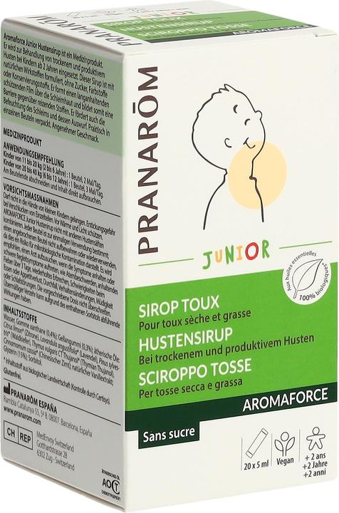 Produktbild Pranarom AROMAFORCE - Hustensirup Junior (20 Stück)
