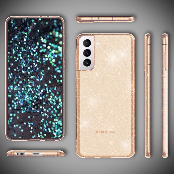 Productafbeelding Nalia Het duidelijke geval van de schitteren silicone mobiele telefoon (Samsung Galaxy S22+)