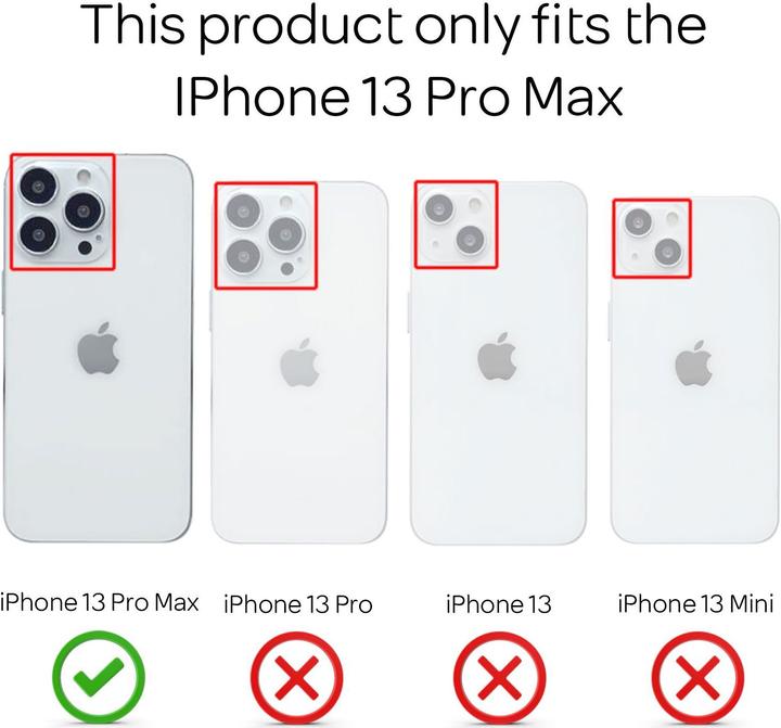 Immagine prodotto Nalia Copertura in silicone glitterato trasparente (Apple iPhone 13 Pro Max)