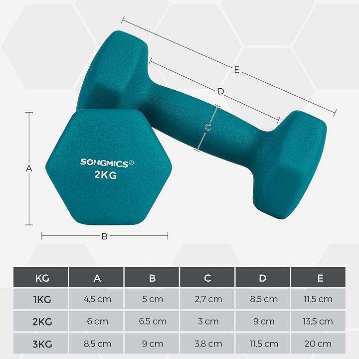Produktbild Songmics Kai (2 x 1 kg, 2 x 2 kg, 2 x 3 kg)