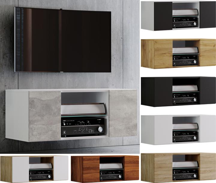 Immagine prodotto VCM Mobile TV a parete in legno Jusa (115 x 36 x 40 cm)