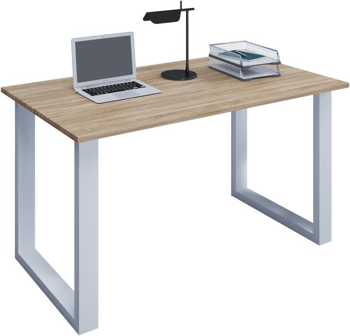Produktbild VCM Büromöbel Schreibtisch Lona U Alu Weiss (110 x 50 x 76 cm)