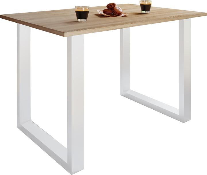 Produktbild VCM Büromöbel Schreibtisch Lona U Alu Weiss (110 x 50 x 76 cm)