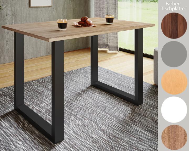 Image du produit VCM Table de salle à manger premium Table de salle à manger en bois "Xona U (140 x 50 x 76 cm)