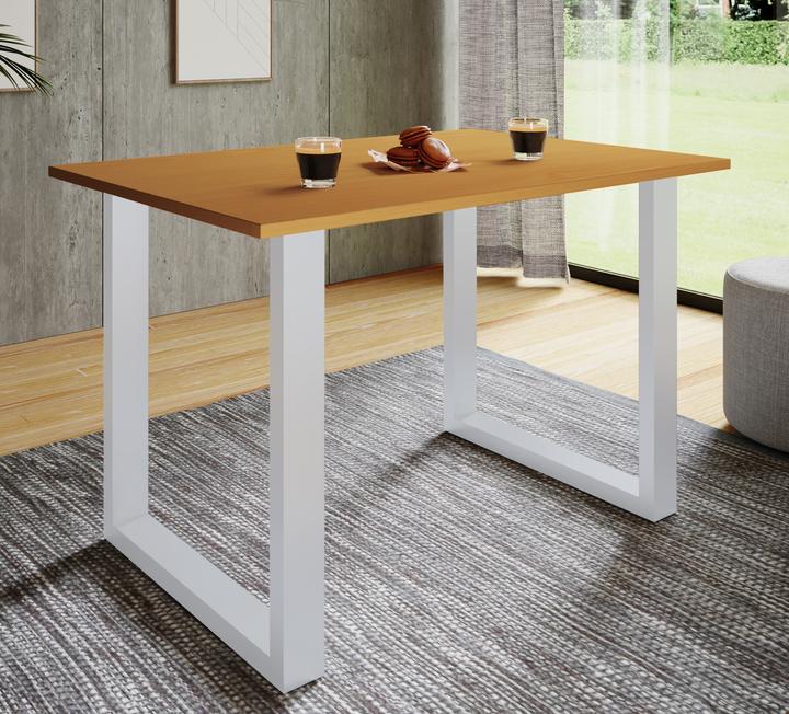 Actual product image VCM Office furniture desk Lona U Alu White (140 x 50 x 76 cm)
