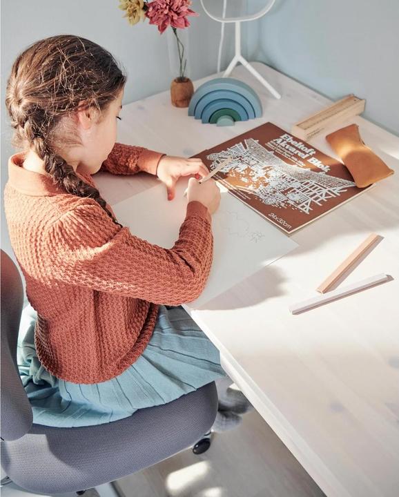 Produktbild Flexa Classic Schreibtisch mit Schublade Weiss lasiert