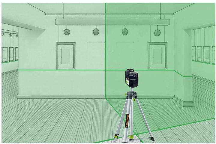 Actual product image Laserliner PocketPlane-Laser 3G Set 150cm Three-dimensional laser self-levelling
