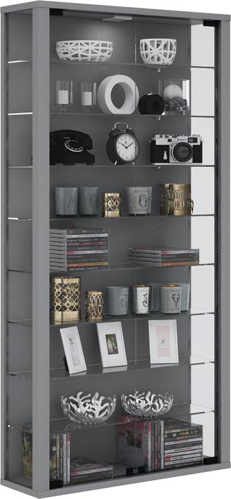 Actual product image VCM Collection wall display case wood glass Vitrosa Maxi (59 x 18 x 114 cm)