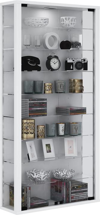 Actual product image VCM Collection wall display case wood glass Vitrosa Maxi (59 x 18 x 114 cm)