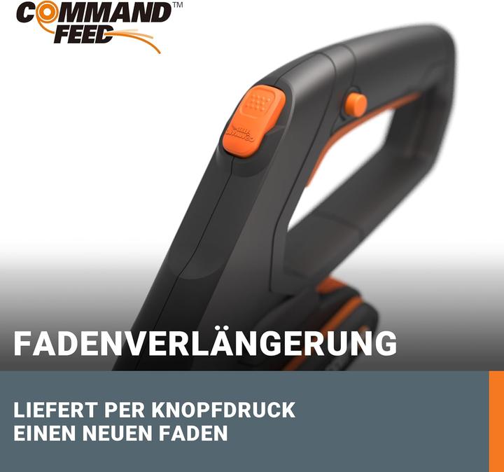 Produktbild Worx WG163E Akku-Rasentrimmer und Kantenschneider inkl. 2x 2Ah Akkus & Ladegerät (Trimmfaden)