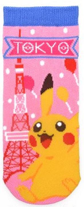 Pokémon Pikachu Tokyo Tower Pokémon-Socken (23-25cm) (36 - 42)