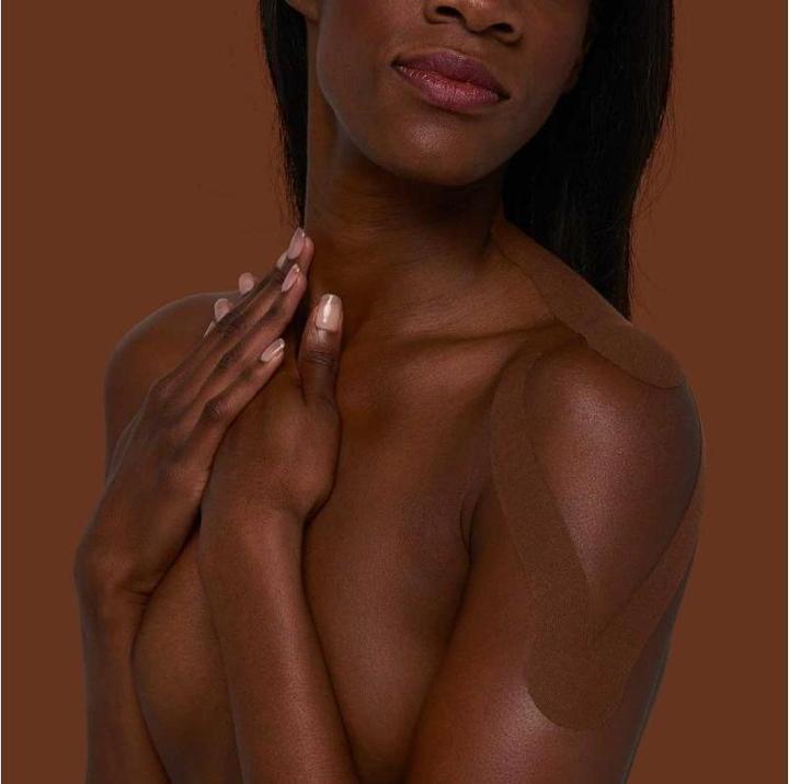 Actual product image K-Tape My Skin dark brown (5 m)