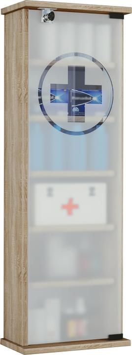 Image du produit VCM Armoire à pharmacie Gusal XXL verrouillable (31 x 18 x 92 cm)