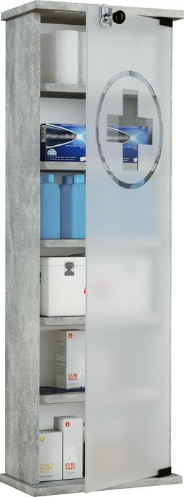 Image du produit VCM Armoire à pharmacie Gusal XXL verrouillable (31 x 18 x 92 cm)