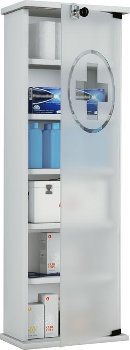 Image du produit VCM Armoire à pharmacie Gusal XXL verrouillable (31 x 18 x 92 cm)