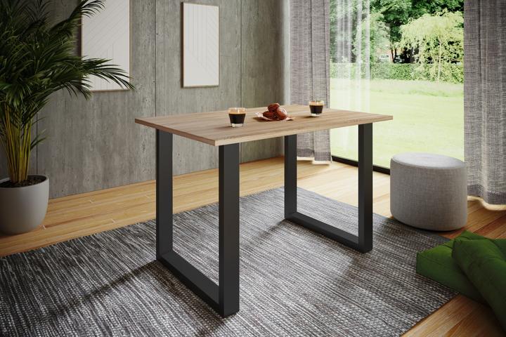Image du produit VCM Table de salle à manger premium Table de salle à manger en bois "Xona U (140 x 50 x 76 cm)