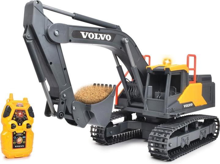 Actual product image Dickie RC Volvo Mini Excavator Steerable Excavator