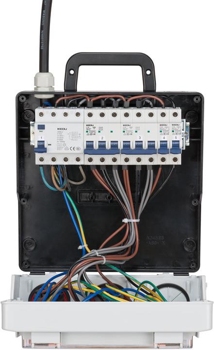 Produktbild Brennenstuhl Baustromverteiler 16A mit Zul (6 x, Typ 23, CEE 16/5, Typ 25, 2.20 m)