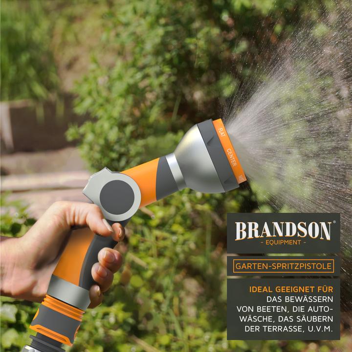 Produktbild Brandson Multifunktionsbrause, Gartenbrause, 7 Sprühprofile, Pistolengriff Garten Handbrause, Spritzpistole