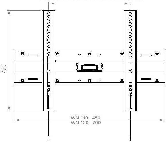 Produktbild VCM TV VESA Wandhalterung neigbar WN110 (Wand, 40", 35 kg)