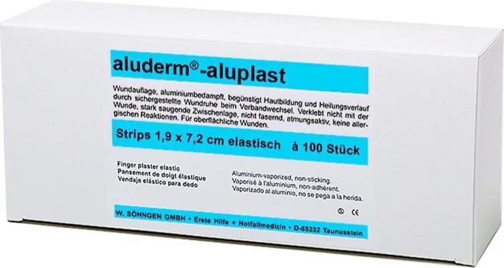 Söhngen aluderm aluplast elastische Pflaster-Strips 1.9x7.2cm, 100 Stk., einzeln (100 x)