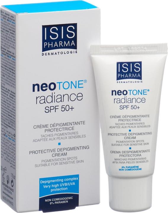 Actual product image Isispharma Neotone Radiance (Suntan cream, SPF 50+, 30 ml)