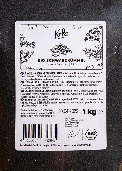 Image du produit KoRo Graines de cumin noir (1000 g)