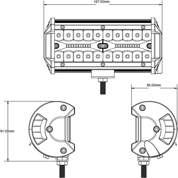 Image du produit Berger & Schröter Projecteur de travail à LED (12000 lm, IP68)
