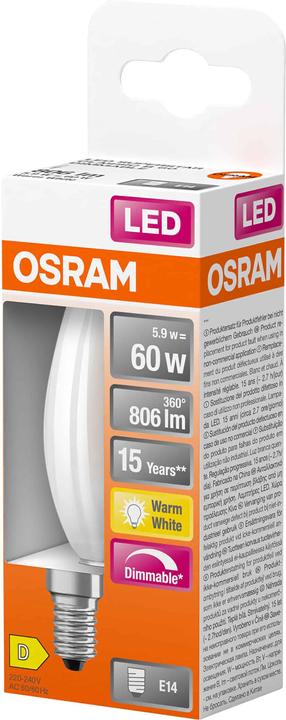 Produktbild Osram Led Retrofit Classic B (E14, 6 W, 806 lm, 1 x, E)