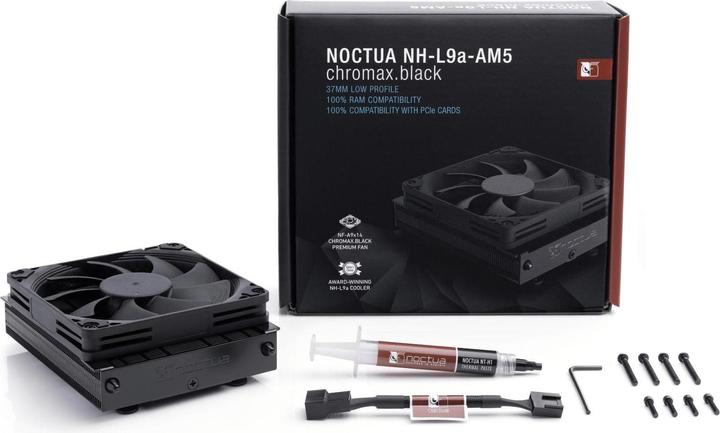 Actual product image Noctua NH-L9a-AM5 Chromax (37 mm)
