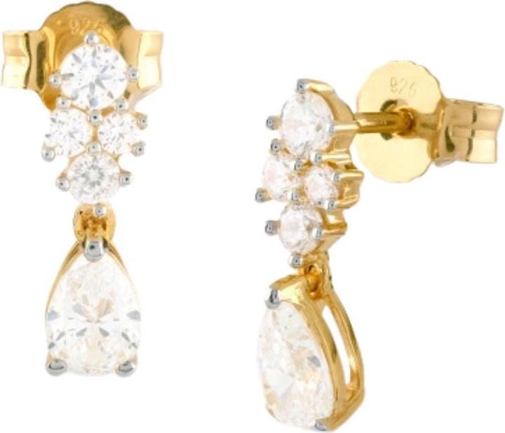 Produktbild Guess 14MM JARDIN DROP & CRYS EARR Ohrringe (Silber 925)