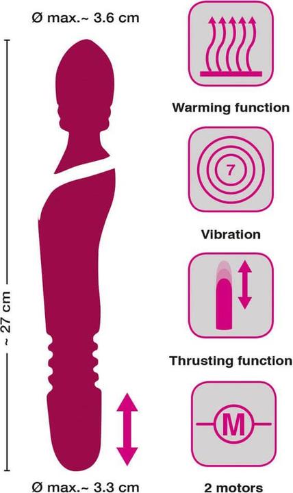 Produktbild Javida Massagestab Warming & Thrusting Vibe