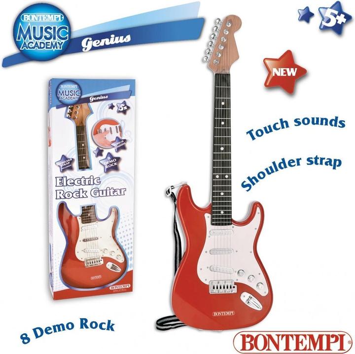 Immagine prodotto Bontempi Chitarra elettrica rossa con tracolla