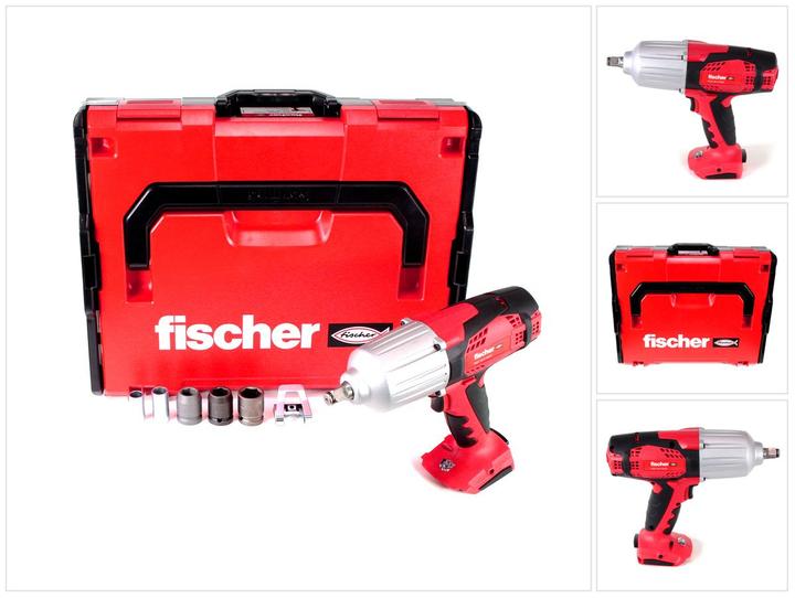 Fischer FSS 18V 600 BL Akku Schlagschrauber 1/2" 600Nm Brushless Set 1 ( 552923 ) Solo + L-Boxx - oh (Akkubetrieb)