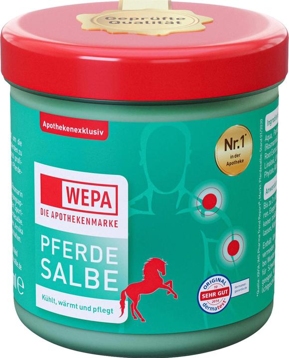 Wepa Pferdesalbe kühlt, wärmt und pflegt, 500 ml Salbe (Körpercreme, 500 ml)