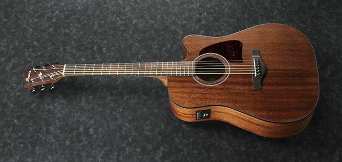 Produktbild Ibanez AW54CE Artwood Open Pore Natural elektrisch-akoestische westerngitaar (Akustik Gitarre, Okoume, Ovangkol)