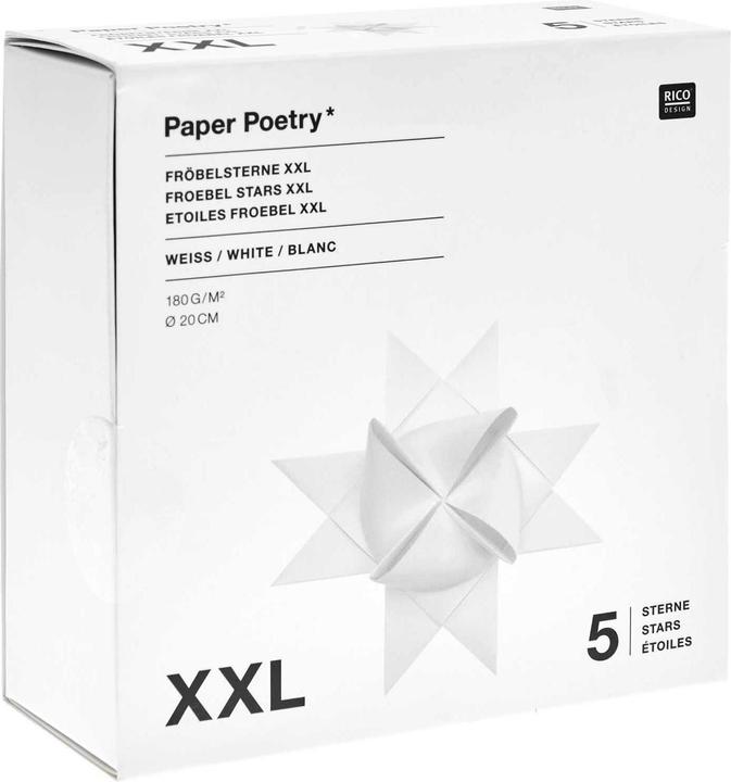 Image du produit Rico Design Étoiles de Fröbel XXL (180 g/m², 5 x)