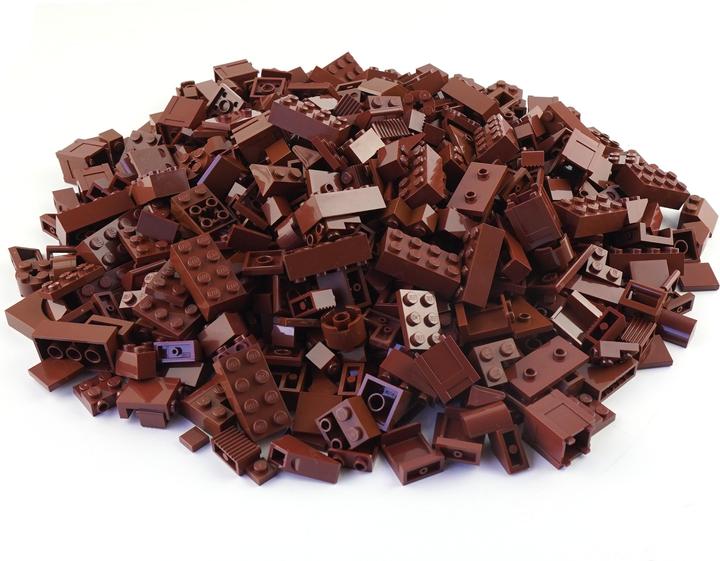 Produktbild LEGO Steine Braun gemischt - 200 Stück - Brown bricks mix - NEU (LEGO Zubehör)