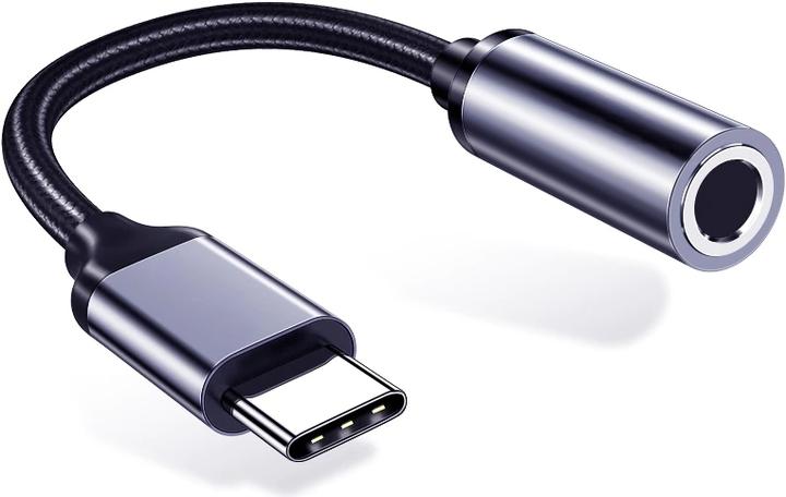 Immagine prodotto Hermex Adattatore per cuffie audio AUX da USB Type-C a 3,5 mm Cavo da USB-C ad AUX (USB, Vari)