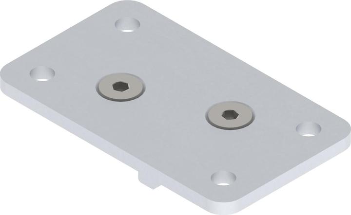 Produktbild Helm 150 Deckenbefestigungsplatte Aluminium natur