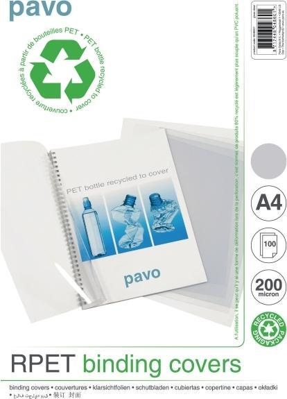 Produktbild pavo Einbanddeckel, a4, transparent, 100er-Pack. (A4, 100 x)