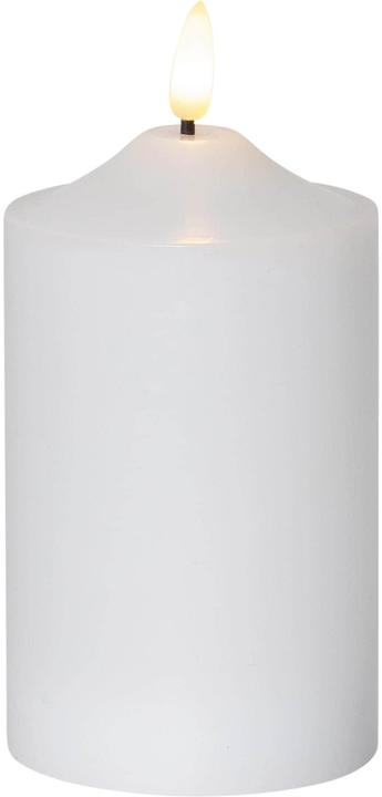 Produktbild Star Trading LED-Kerze Pillar Flamme 7.5 cm x 15 cm, Weiss (1 x)