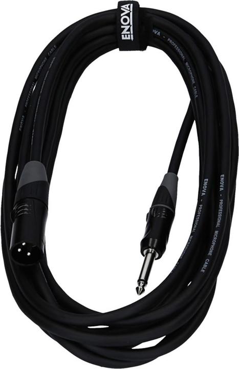 Produktbild Enova XLR M Jack Kabel - XLR male auf Klinke mono Adapterkabel asymmetrisch 2 pin 5 Meter (5 m, XLR)