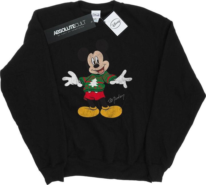 Disney Mickey Mouse Christmas Jumper Sweatshirt (M)