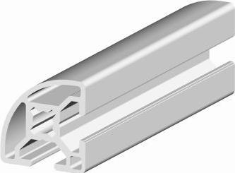 Actual product image Rs Pro Aluminium strut profile 30 x 30 mm, 2-fold groove 8mm, length 3m