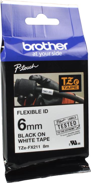 Actual product image Brother Tze-Fx211 (1.80 cm, Black)